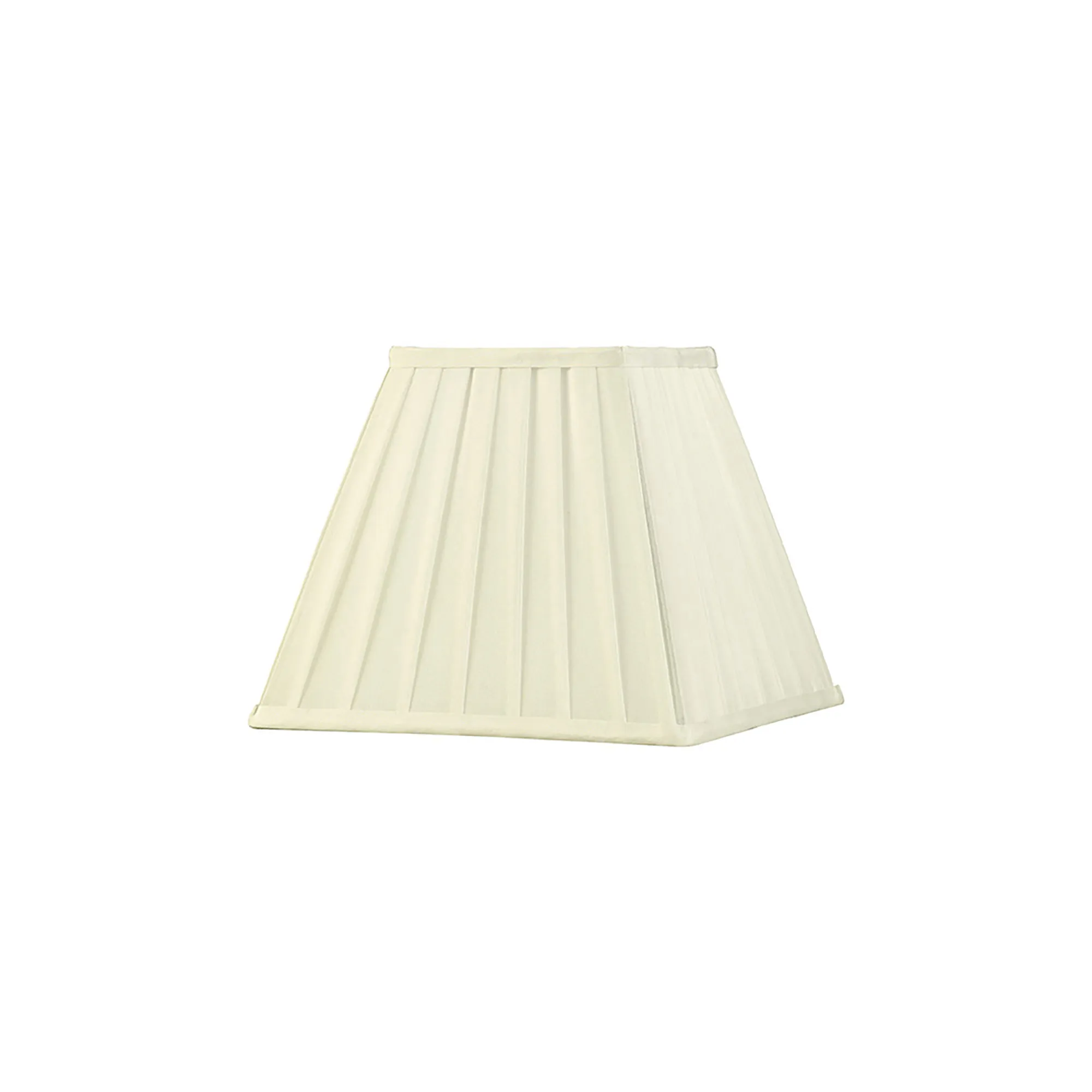 ILS20227  Leela 25cm Square Pleated Shade Ivory